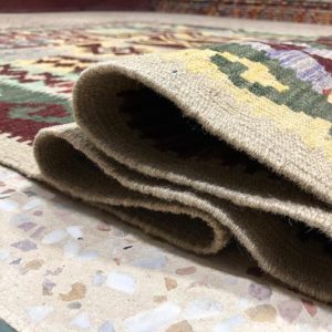 5×7 Afghan Wool Kilim, hand hooked rugs, kitchen rug, oriental rug, antique distressed persian rug, nomadic rug, entryway rug, fringe rug