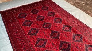 7x10 Ft Khamyab, wool rug, sumac rug, small rug, boho rug, woven rug, indoor rug, faded rug, turkish rug, white rug, rag rug, fringe rug