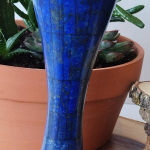 Hand Crafted stunning genuine highest quality Lapis Lazuli Gemstone vases directy from Afghanistan.