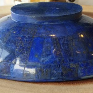 16 Cm Hand Crafted Lapis Lazuli Bowl Ovel Shape Stunning Royal Blue Color Handmade bowl from Badakhshsan Afghanistan