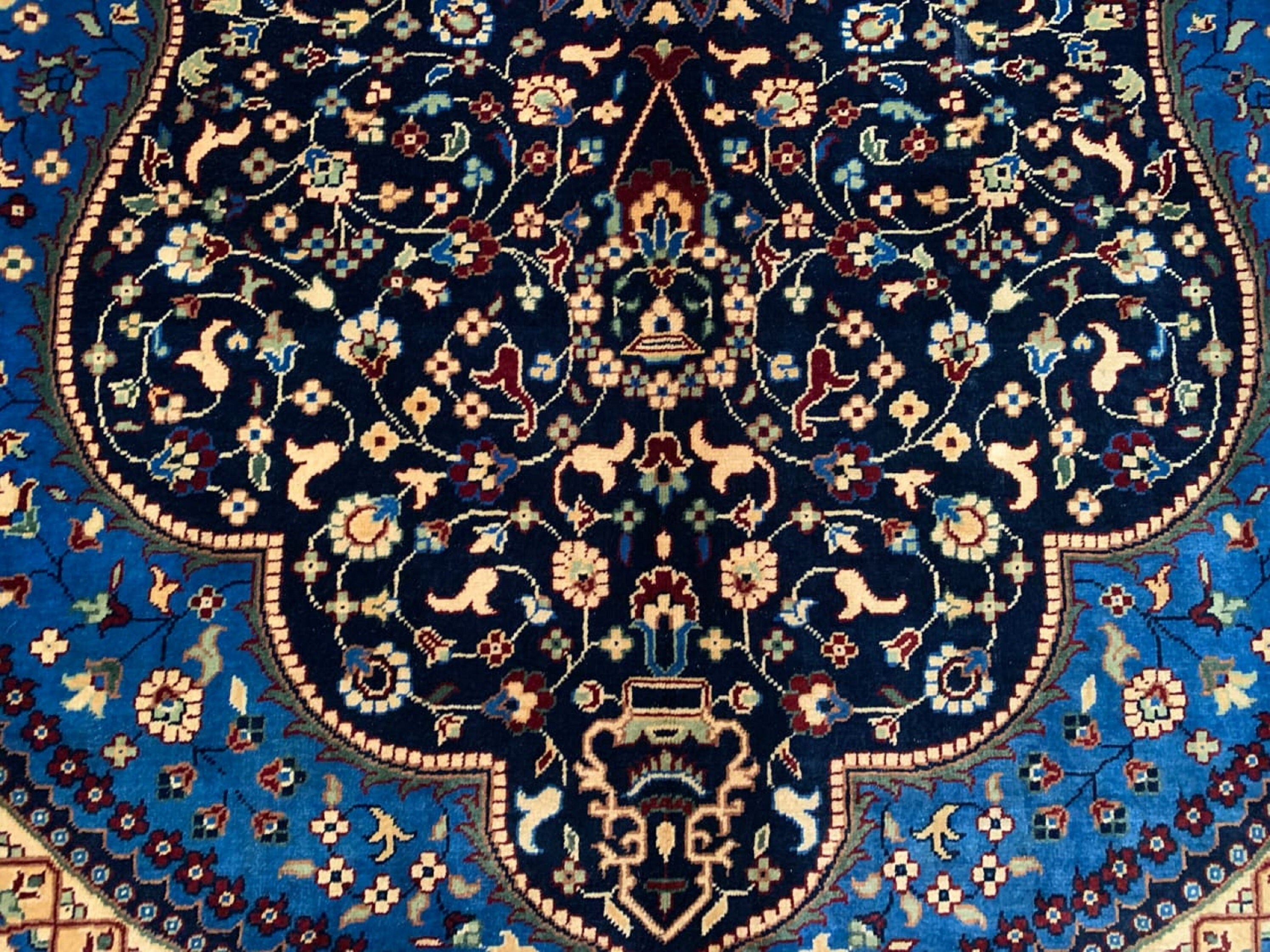 Stunning Persian design made with High-quality of Afghan Ghazni wool, large room sized rug oriental style low pile Rug Area Rug, Blue Rug