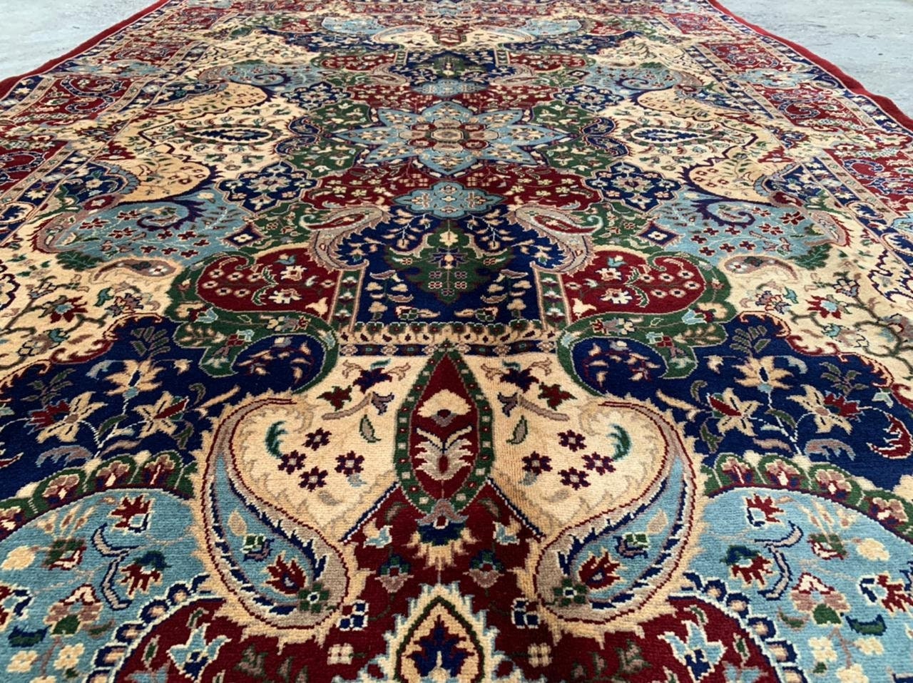 7x10 Feet Afghan Red Merino handmade rug