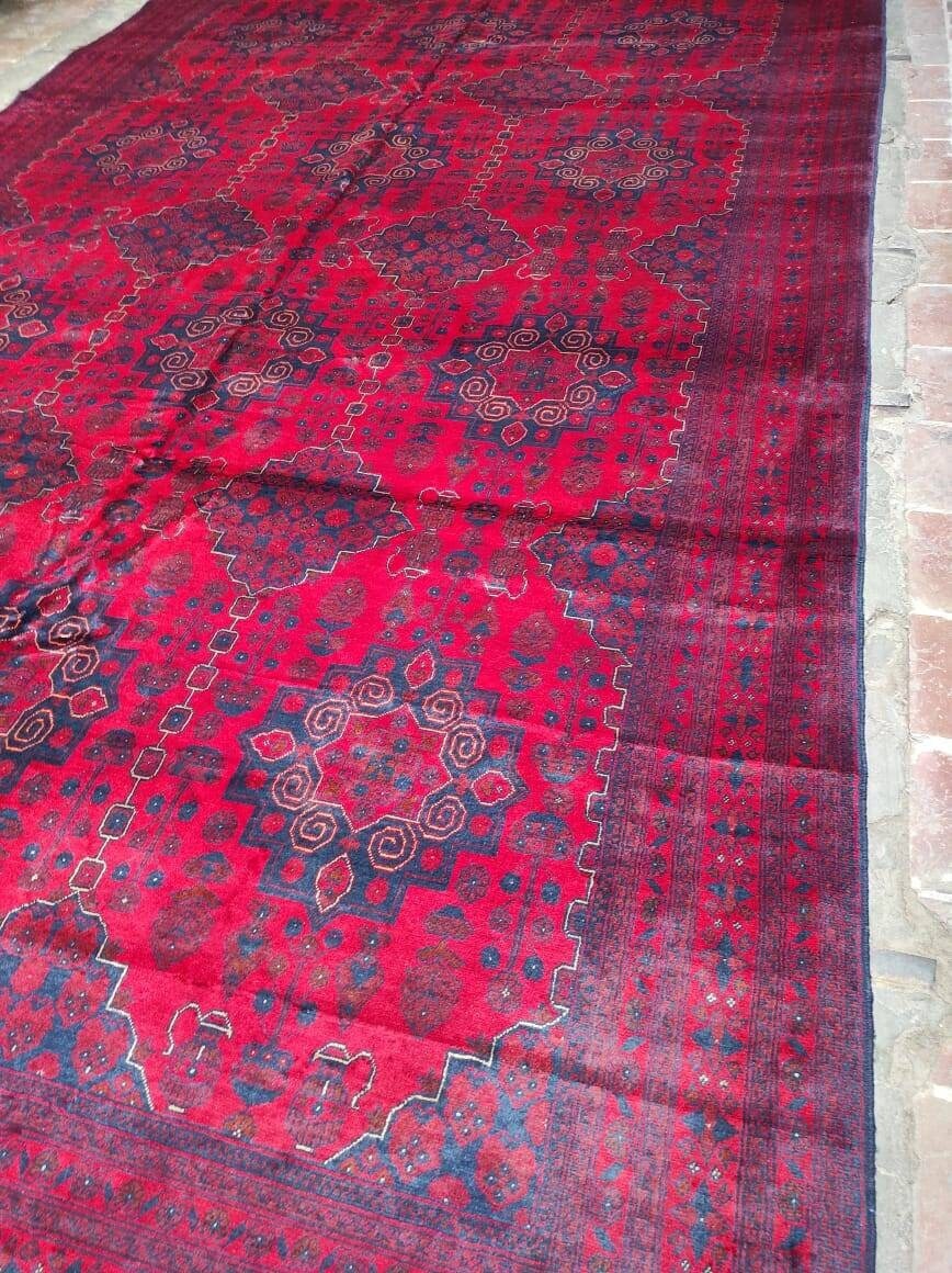 10x16 ft brand new high quality handmade afghan khal mohammadi rug, large red area rug, tribal rug, red persian carpet, living room rug