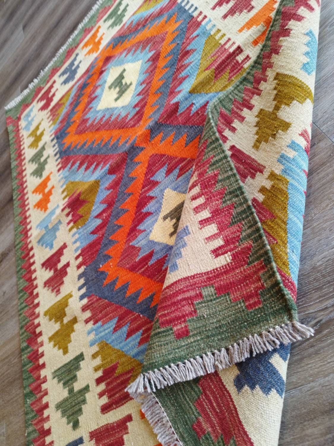 Kilim rug Afghan Wool Kilimrug,  colorful woven rugs, oushak vintage rugs, sumak rug, boho rug, surya rugs, sumac rug,  modern furniture rug
