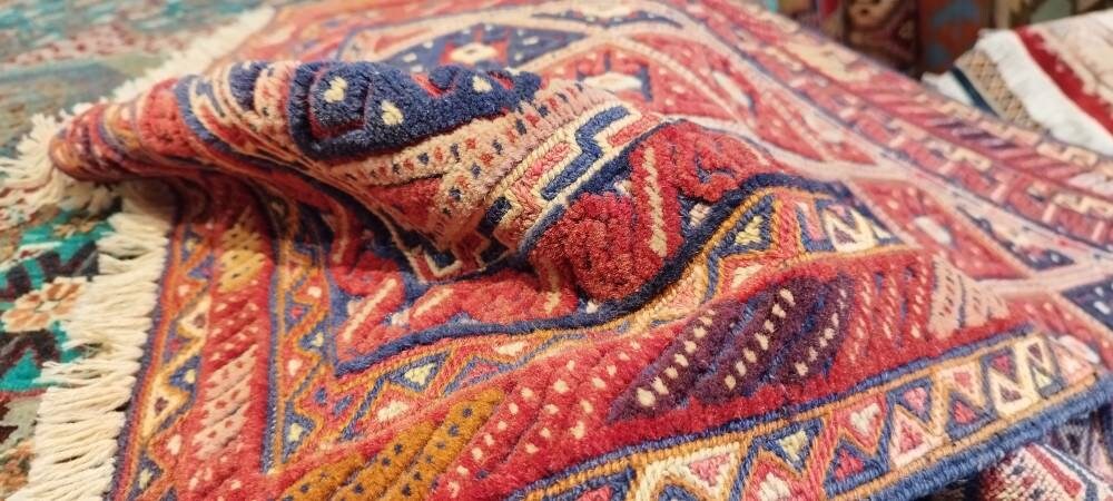2.5x9 Runner antique distressed persian rug, fringe rug, bathroom rug, farmhouse | Natural Dyes and Wool | Bedroom Rug | Rug for Living Room