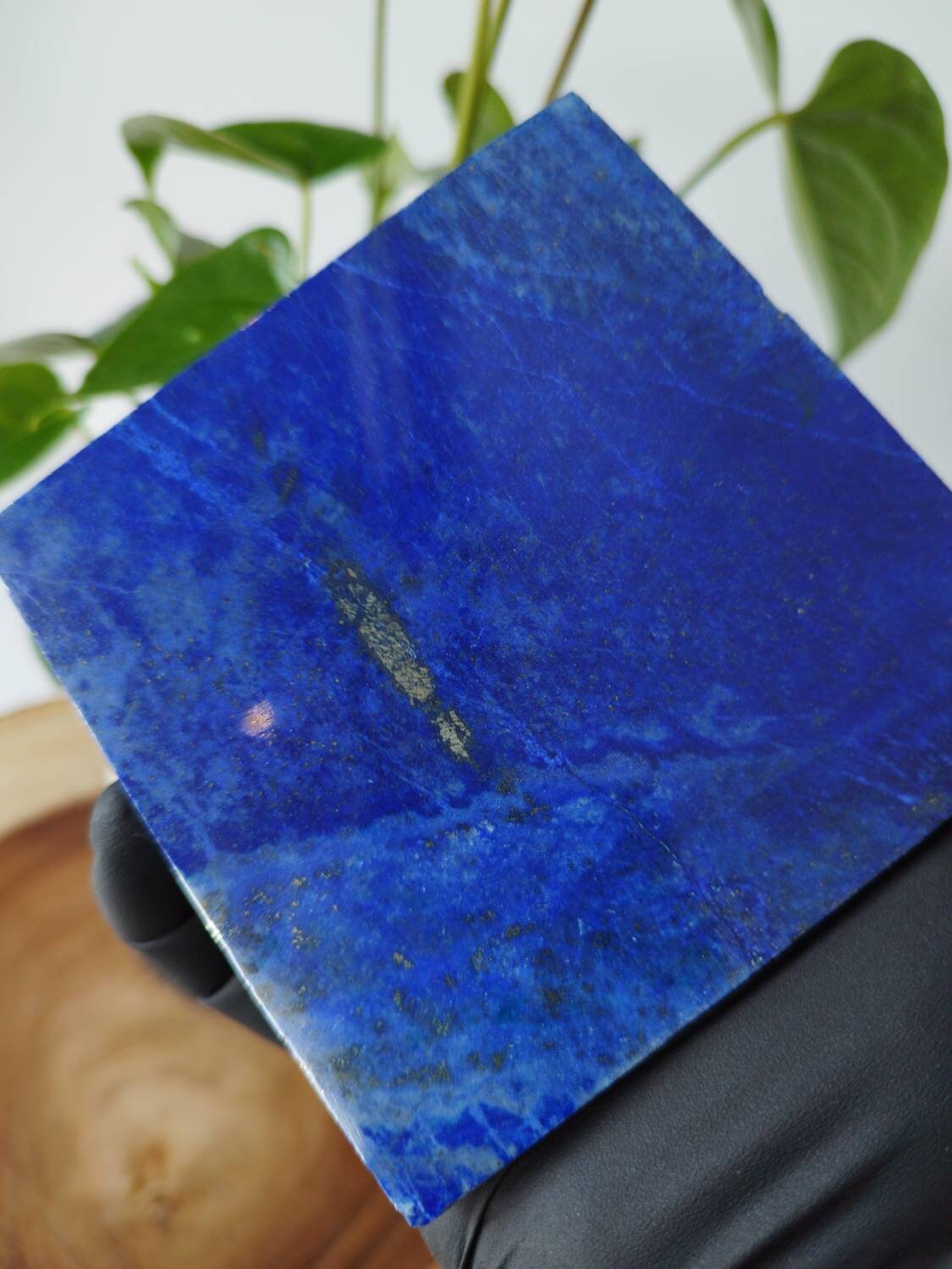 10 x 10 cm Polished Stone Sided Tile | A+++ Lapis Lazuli, Crystal decor, Grade A++ Protection, Tumbled, peace, success, Crystal Gifts
