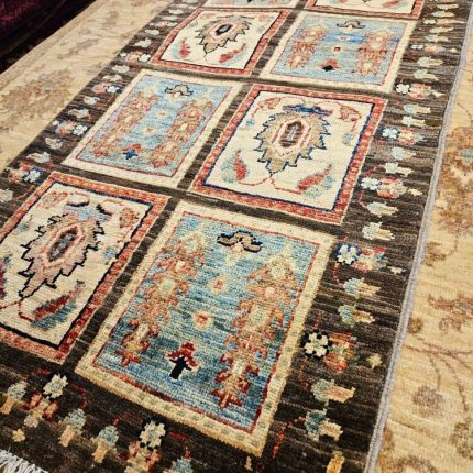 Runner Rug Chobi Afghan Runner Rug Wool Rug Handmade Rug Woven Rug Carpet Rug Area Rug Floor Rug Home Decor Rug Runner Geometric Runner Rug