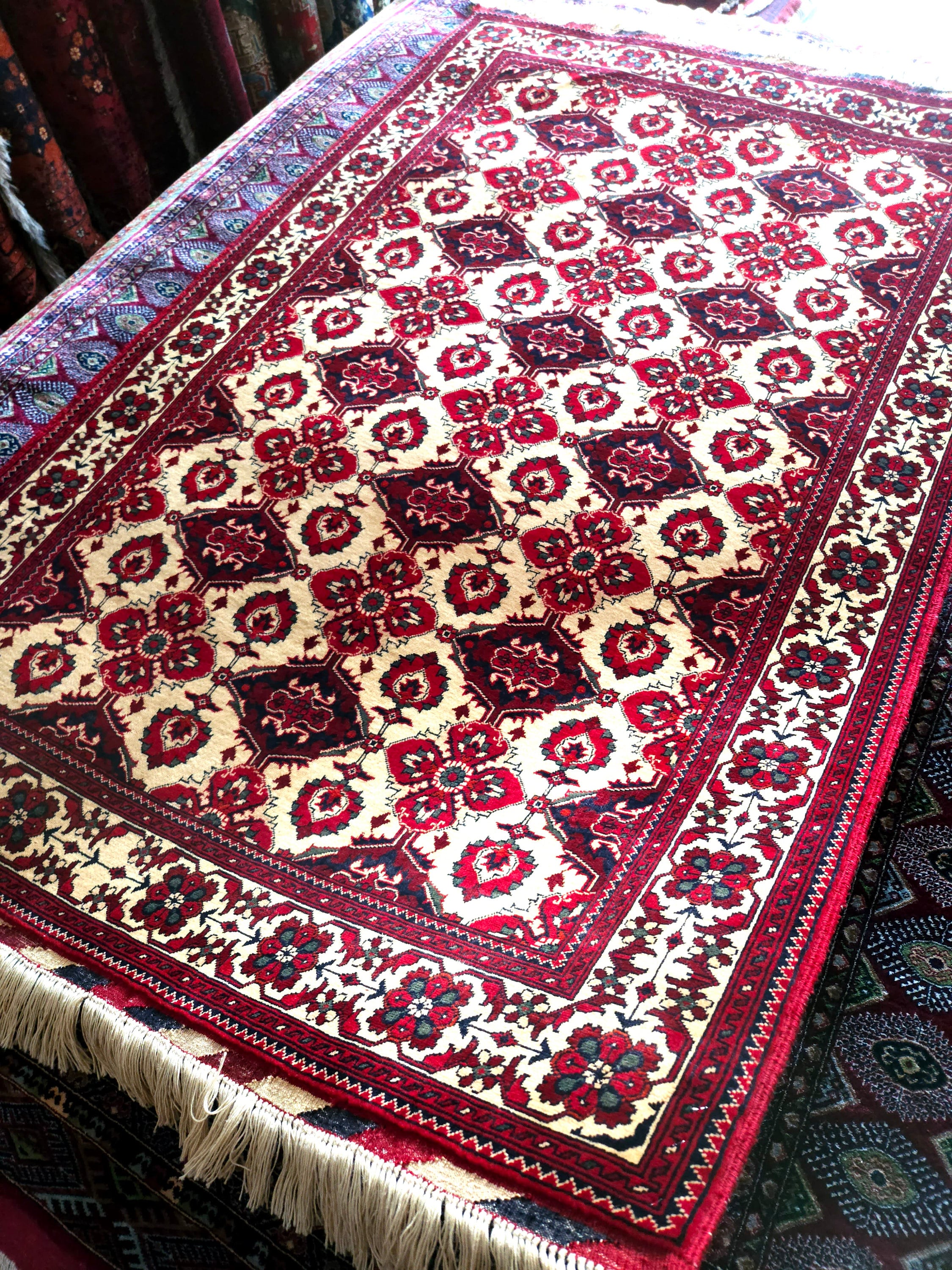 Authentic Area Afghan / Persian Handmade 4x6, sumak rug, girlfriend, blanket, hooked rug large, manta patron, pillow, cool rug, exclusive