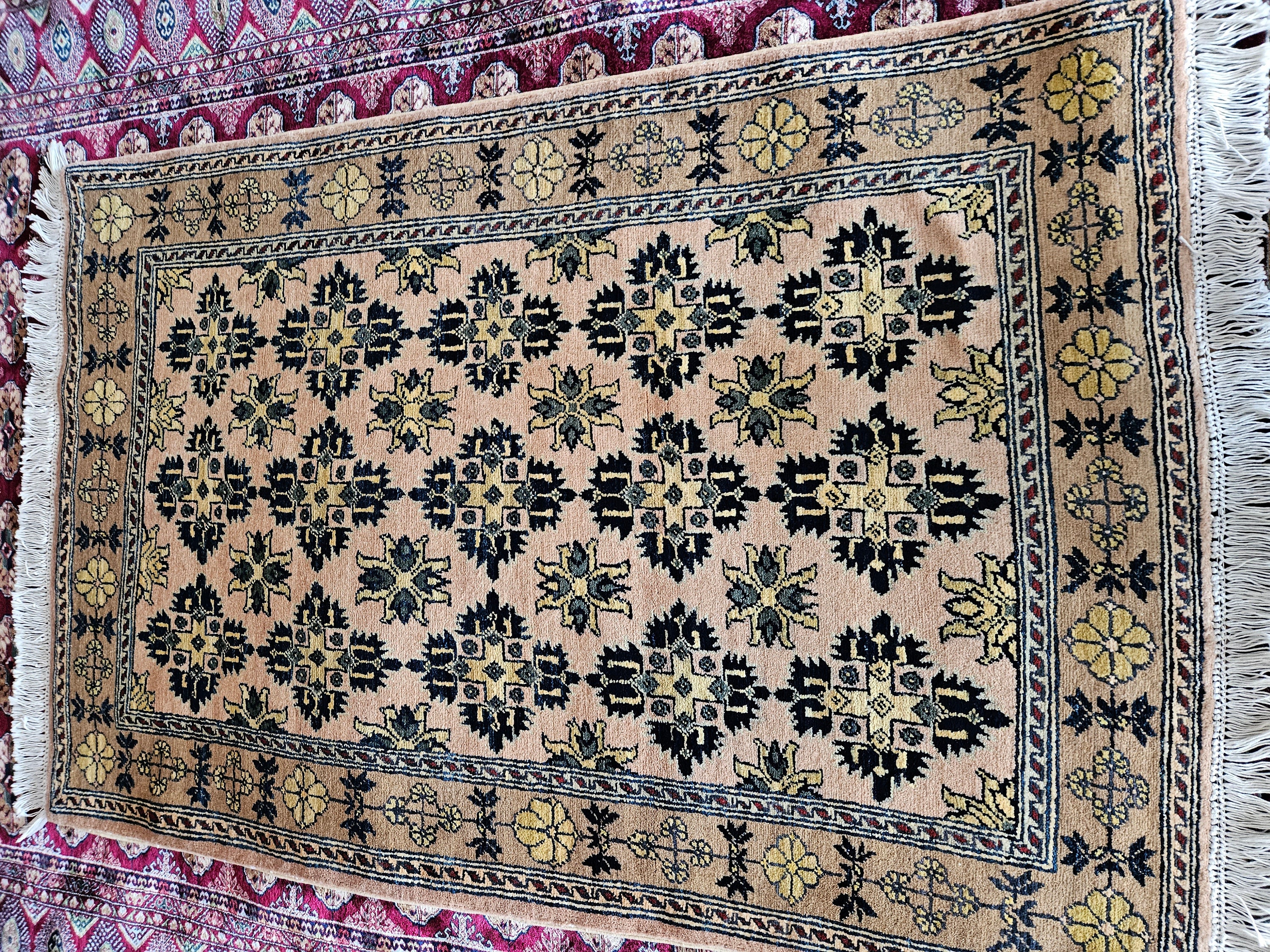 3X5 Handmade Afghan Rug, Vintage rug