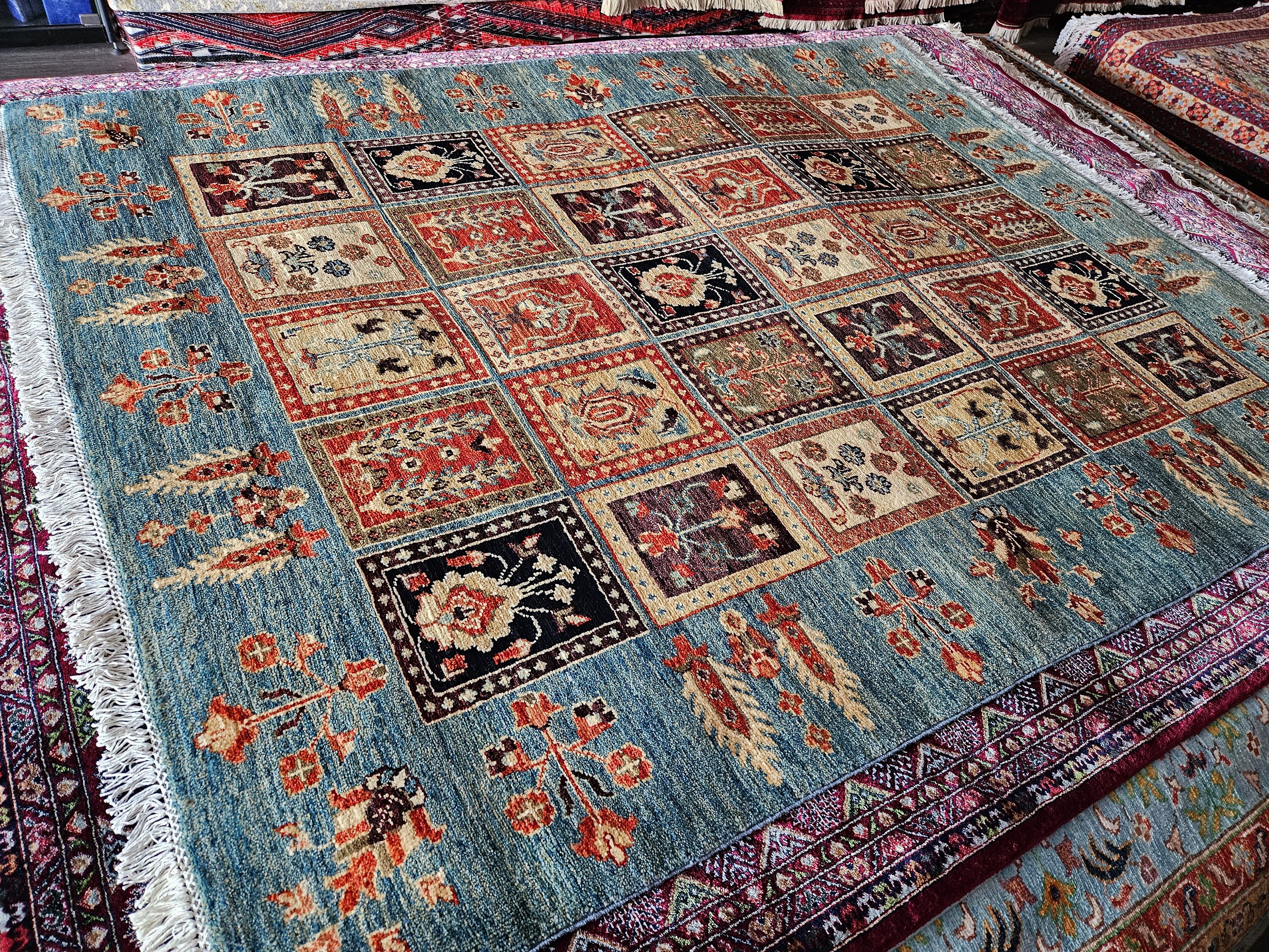 5 x 7 ft Handmade Afghan Rug Colorful Persian Style