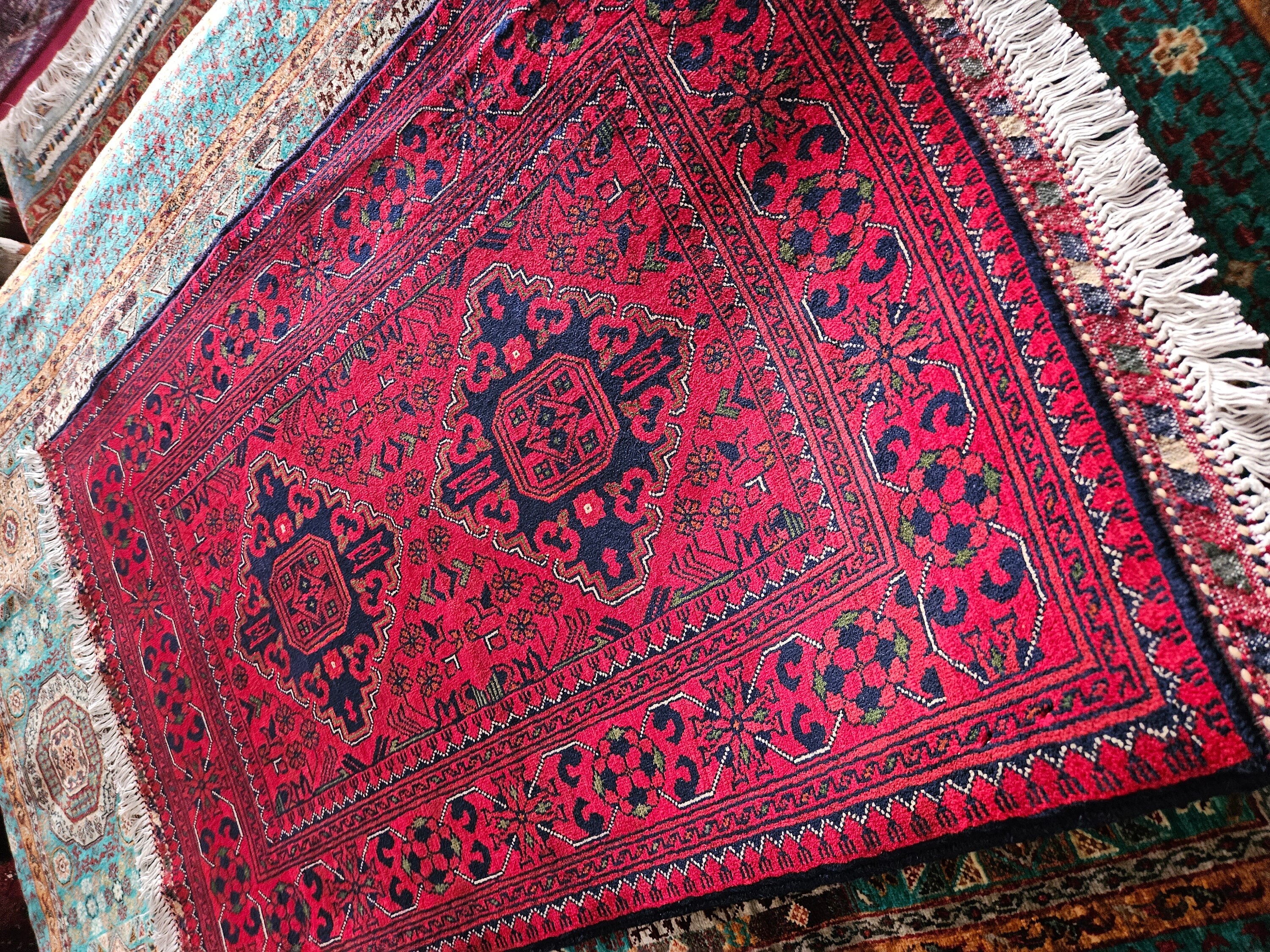 3x4 Small Handmade Afghan Rug, southwestern rug, boho rug, surya rugs, stair carpet, Crafts For Adults, cool rug, reading rug, wool rug