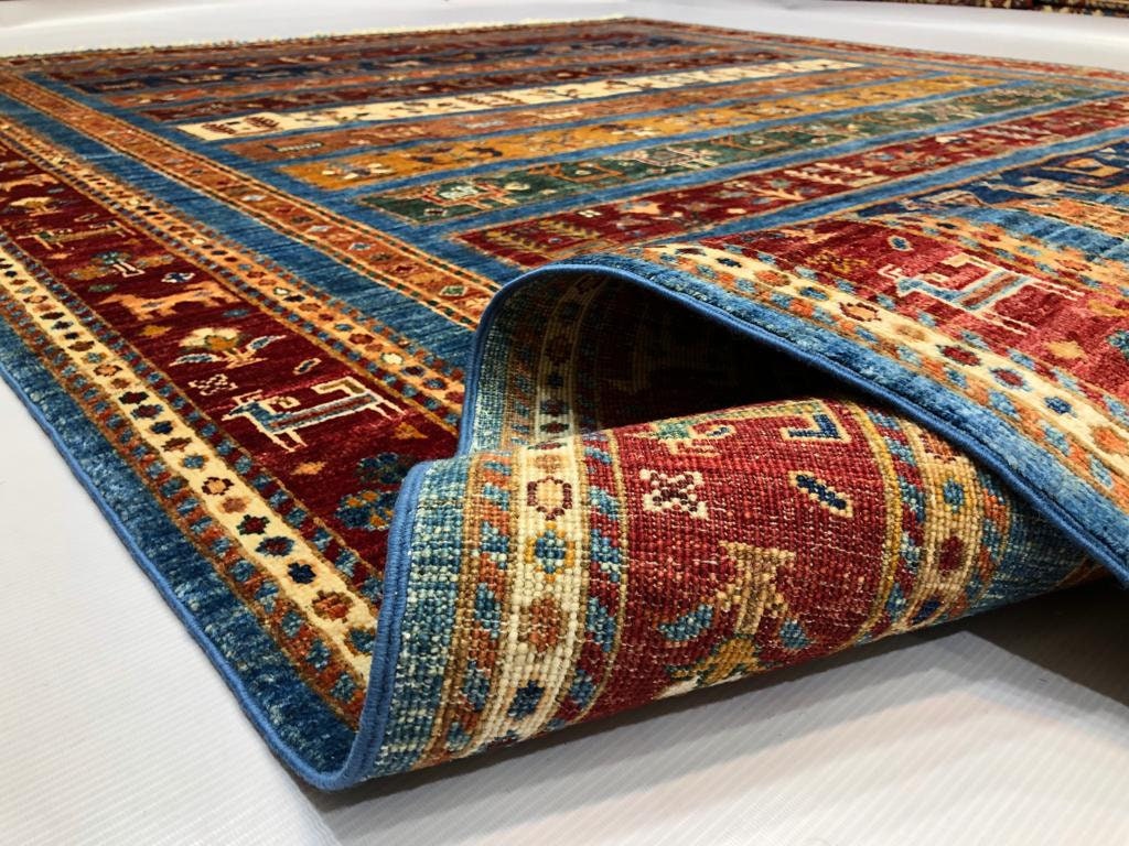 7x10 Feet Huge Very High Quality Mamluk Rug | Afghan Designed Tribal Carpet for the Living Room