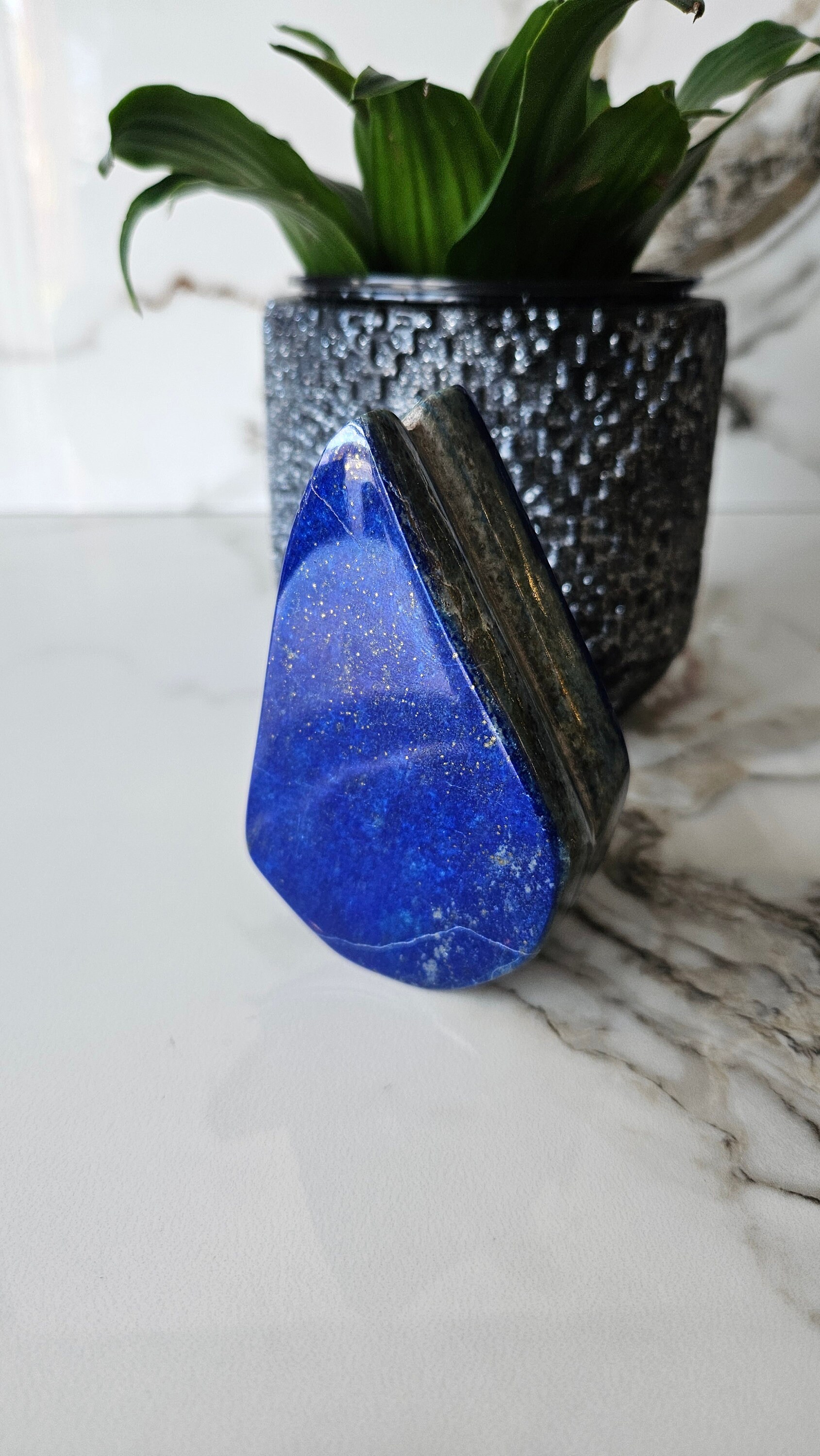 Tumbled Stone A++ Lapis Lazuli Free Form, Raw Natural Blue Stone, Gift for Mom, Authentic Crystal, peace, Anxiety, loose gemstones