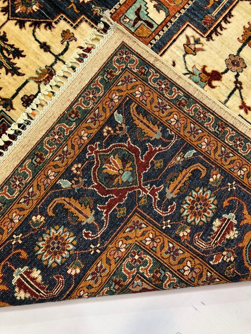 10x8 Feet Top Quality Mamluk Handmade Afghan Rug, Persian Designed from Tribal Ghazni | Living room Carpet, Neon Colored