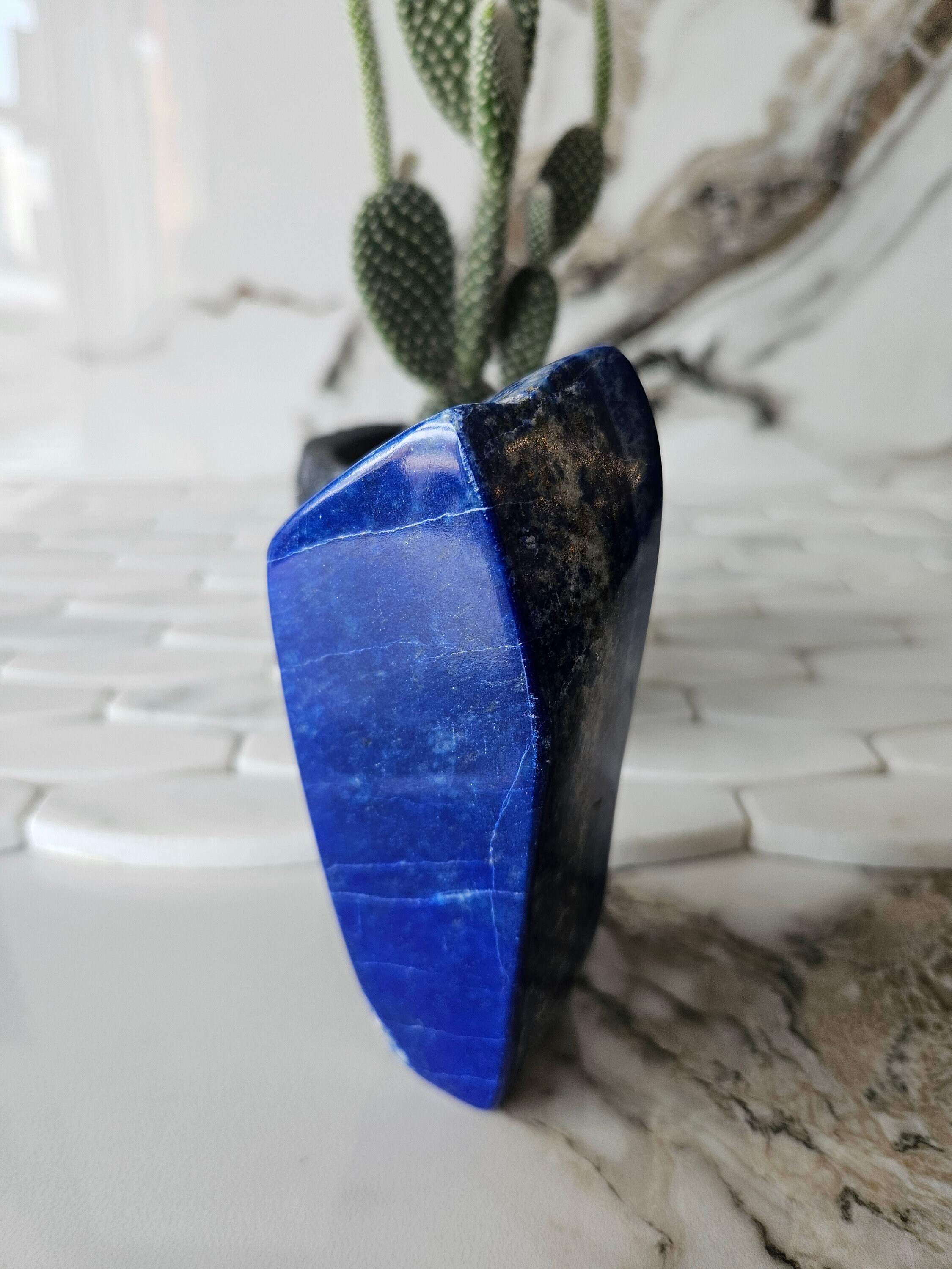 A++ Lapis Lazuli Free Form, Raw Natural Blue Stone, courage, Cabochon, crystal heal, mosaic stone, Stone Slice, Confidence, soothe migraines