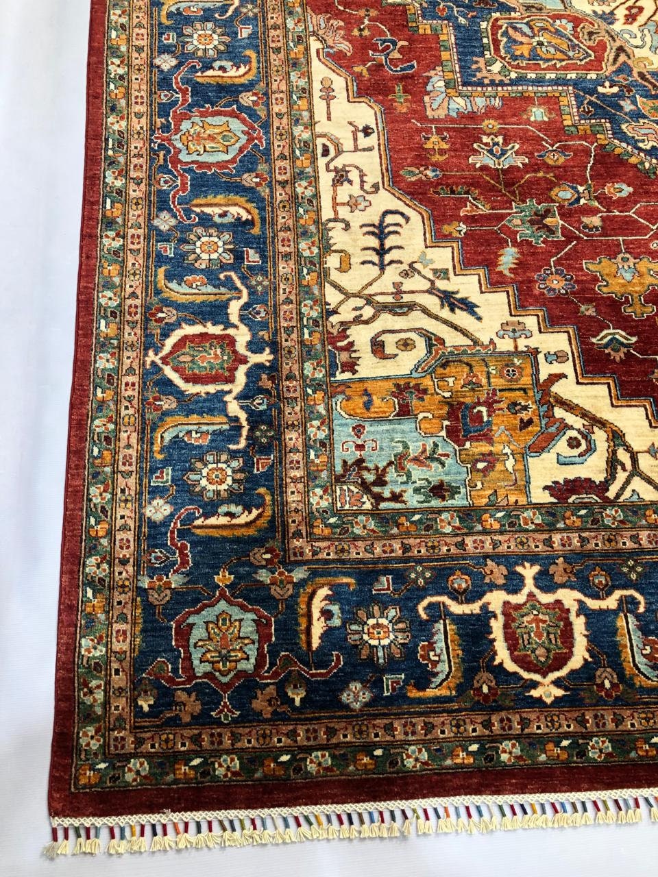 8x12 Feet Top Quality Mamluk Handmade Afghan Rug, Persian Designed from Tribal Ghazni | Living room Carpet, Neon Colored