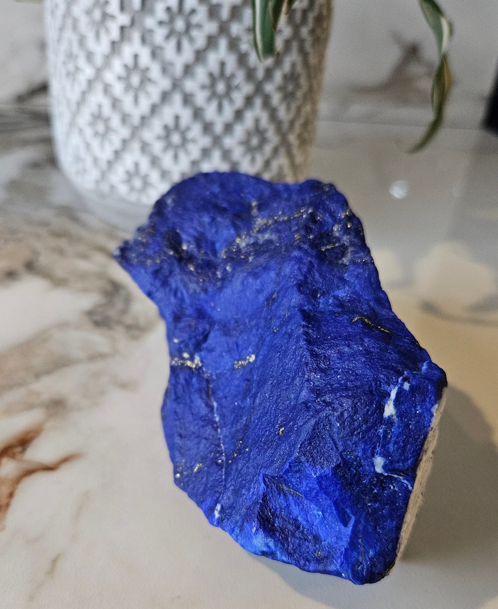 2.79 Lb Mine 4 Raw Lapis Lazuli Stone from Afghanistan, Very High Quality Natural Stone with Authentic Gemstone Crystal, Madani Lapis